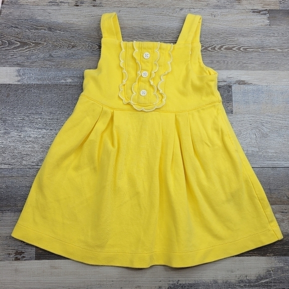 Janie and Jack #pinktag July 2010 Sunny Yellow Strappy dress 12-18 months - Picture 1 of 7
